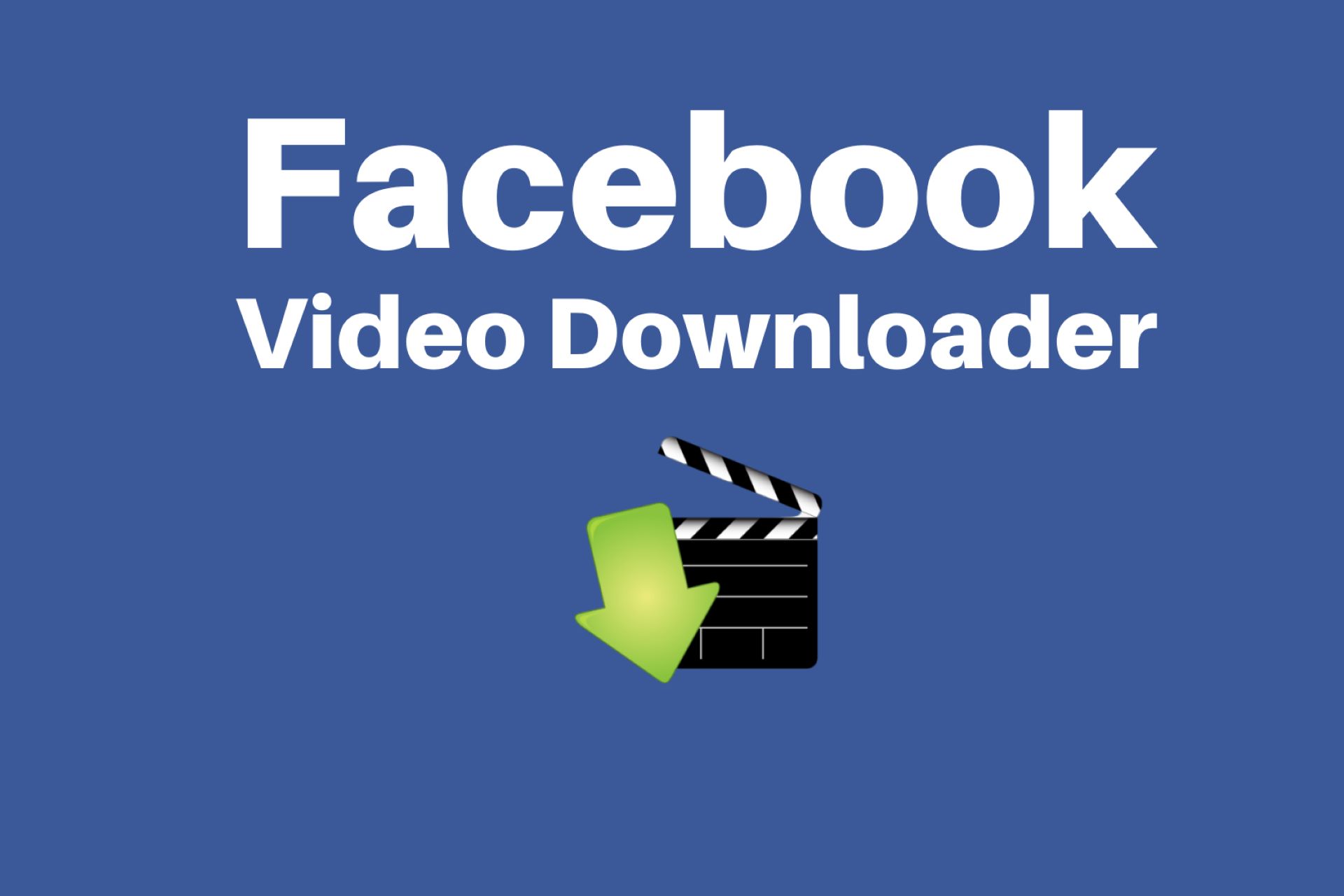 Facebook video downloader